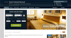 Desktop Screenshot of colonialhotelmexicali.com