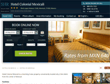 Tablet Screenshot of colonialhotelmexicali.com